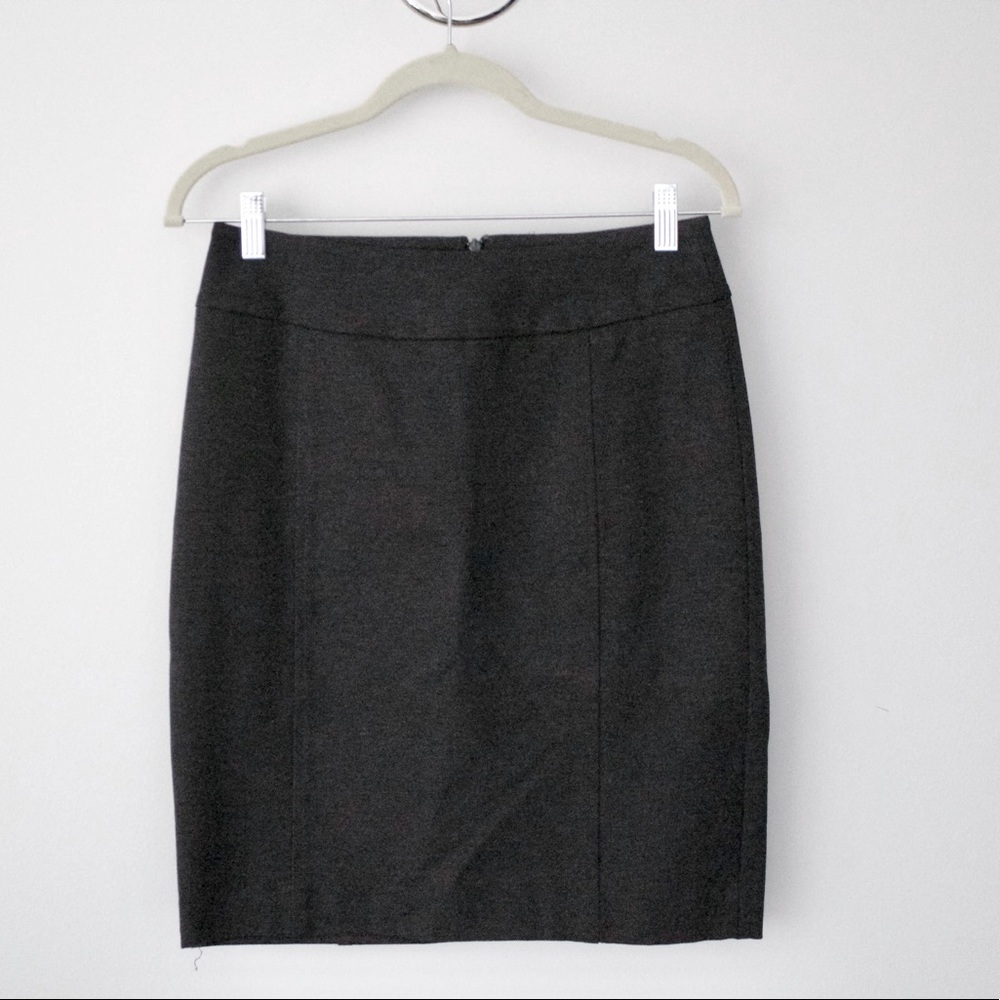 Halogen Charcoal Gray Straight Pencil Skirt